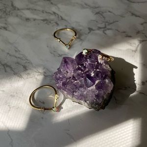 Free people  opal dainty sterling silver Ring